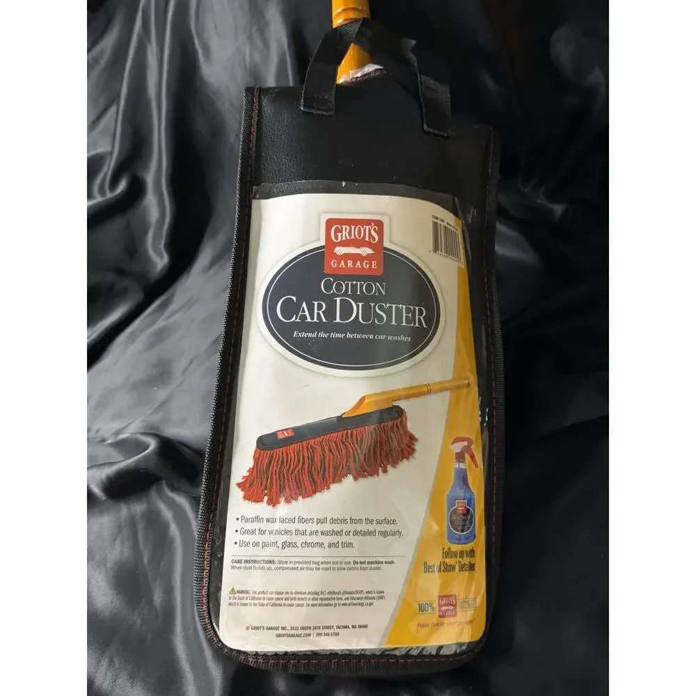 NWT Griots Garage Cotton Car Duster With Handled Carry Case #11408